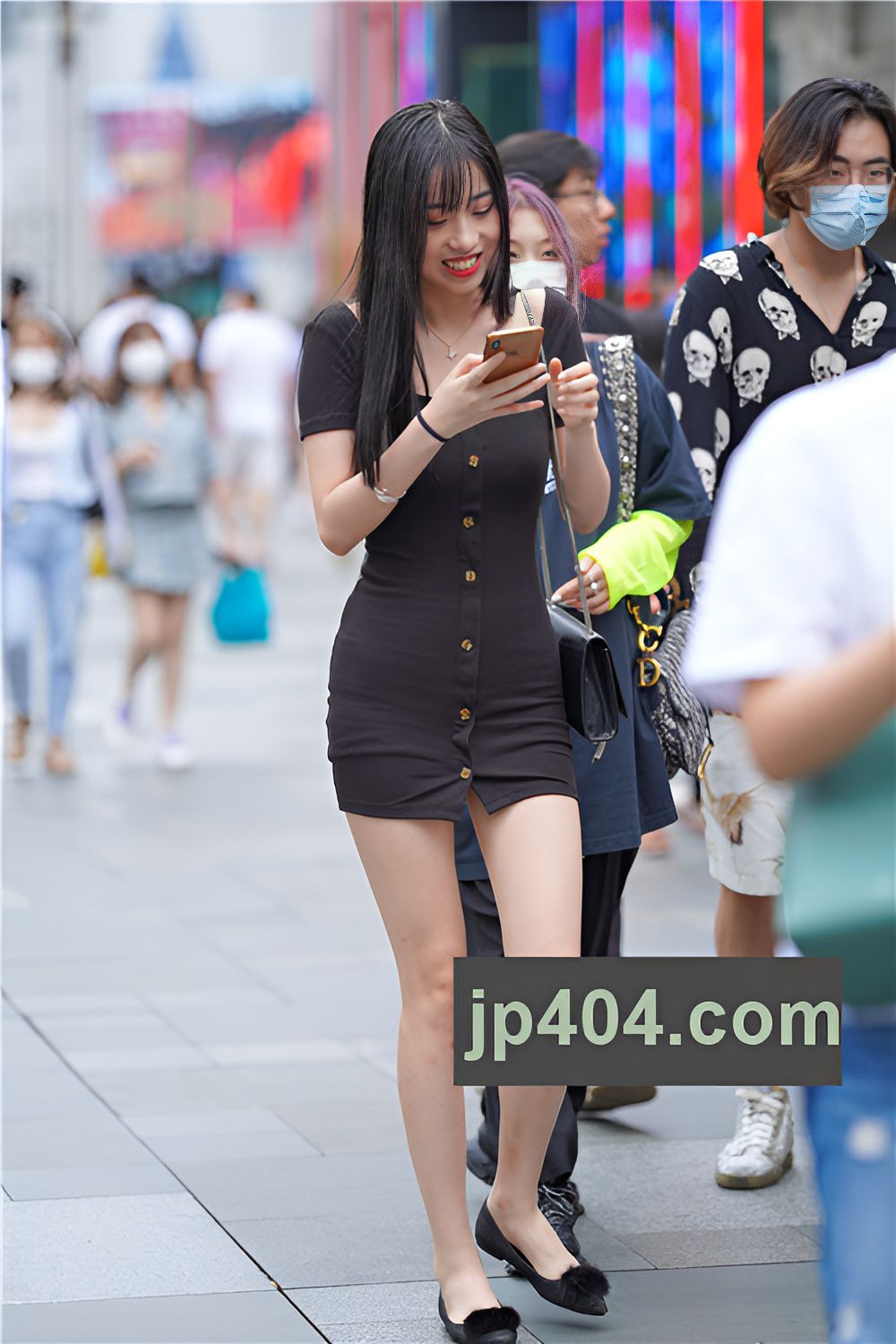 黑色连体紧身裙美女(23P)[238M/JPG]