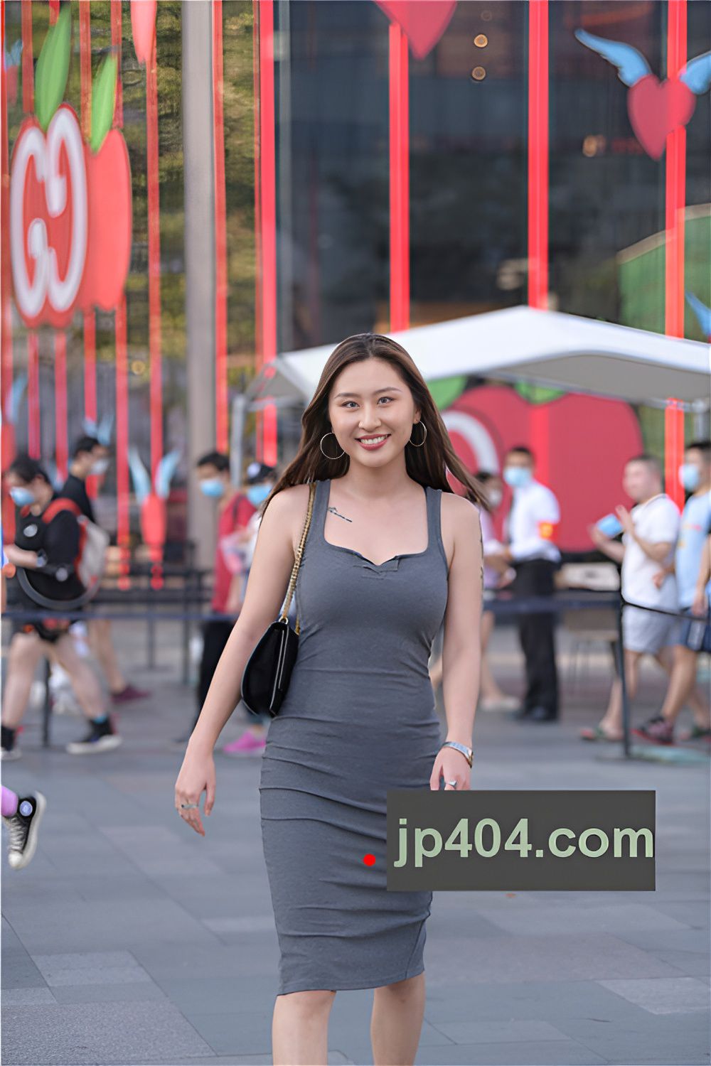 连体灰色紧身包臀裙美女(63P)[1.37G/JPG]