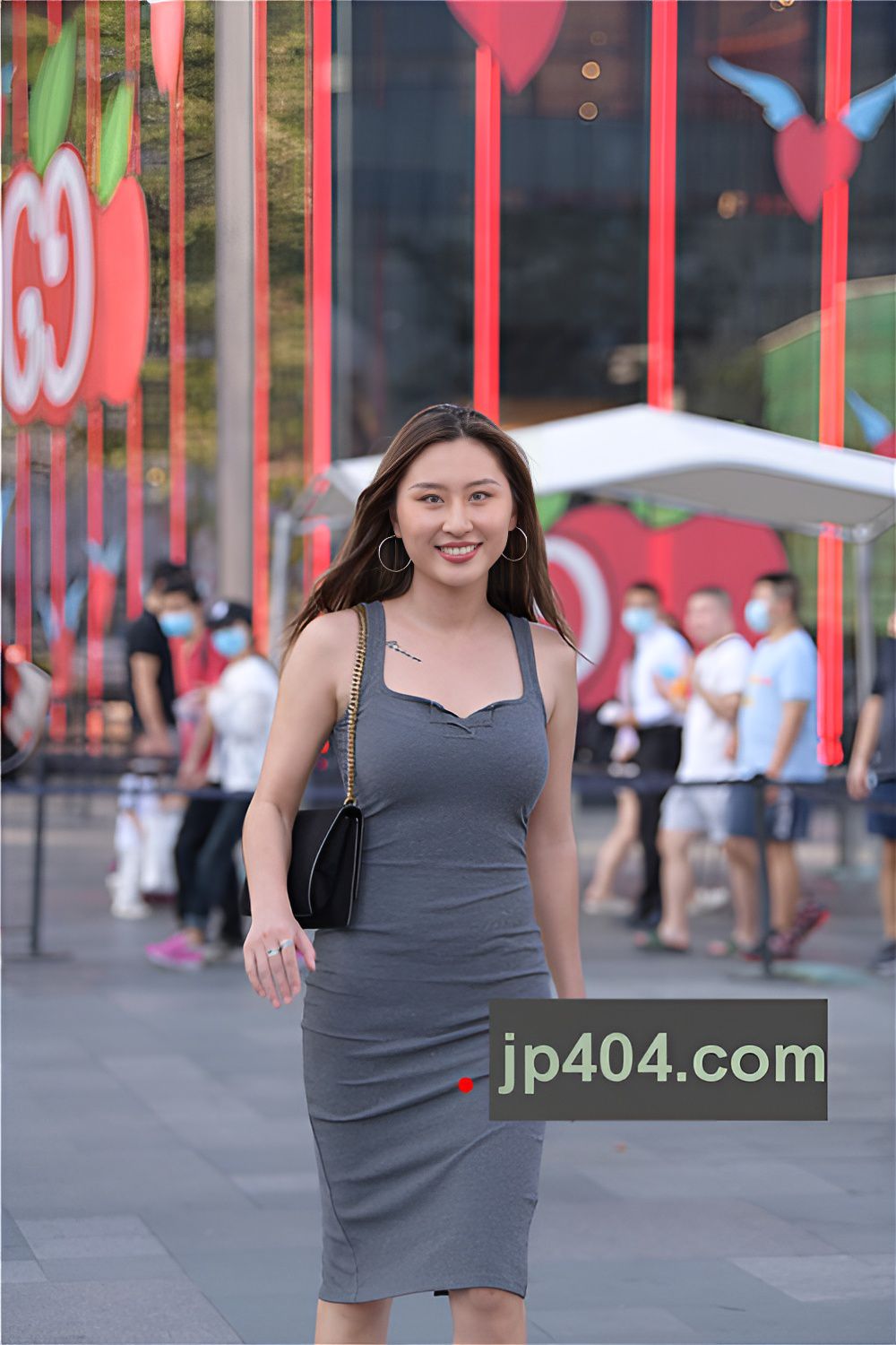 连体灰色紧身包臀裙美女(63P)[1.37G/JPG]