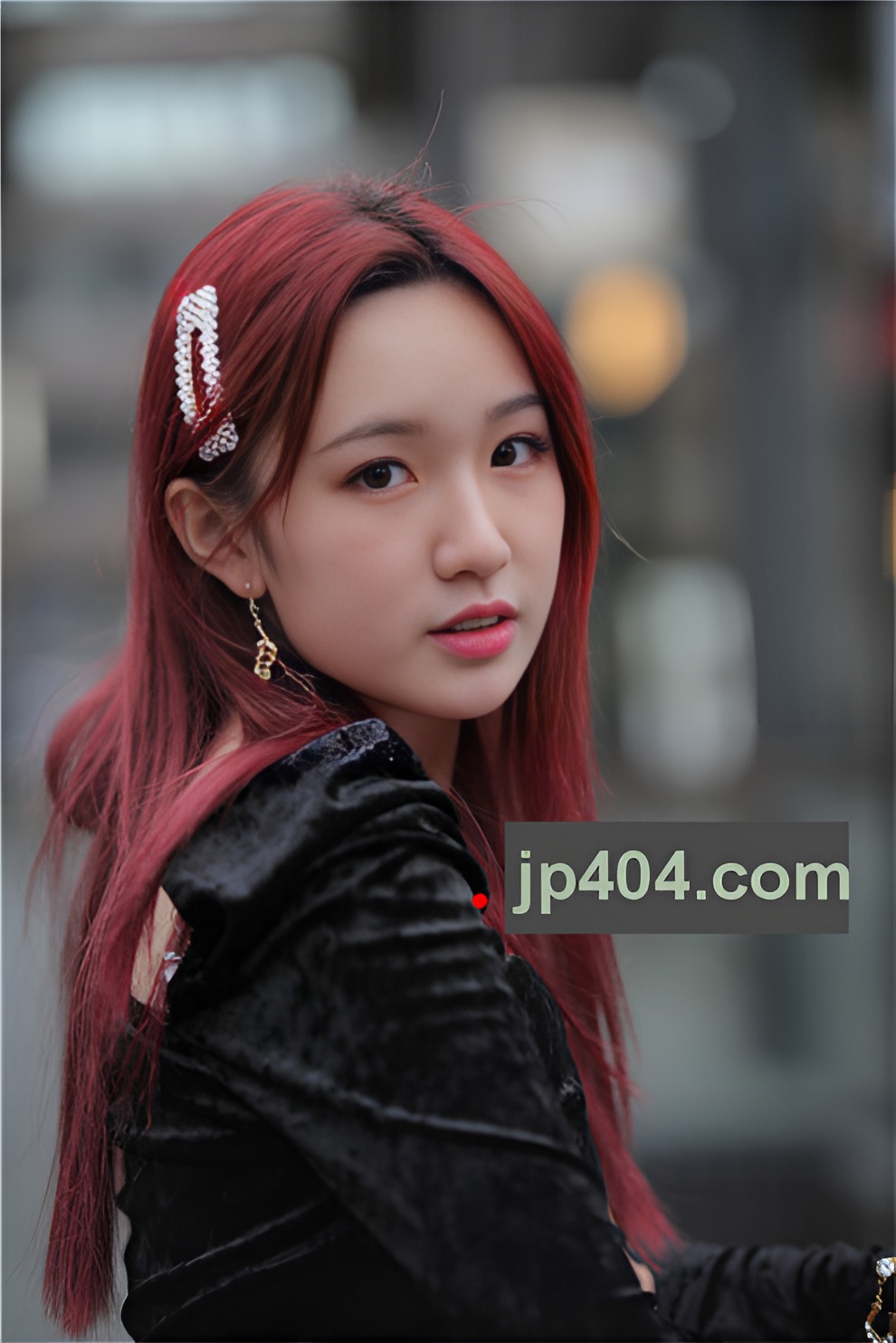 红发豹纹裙美女【套图+视频】