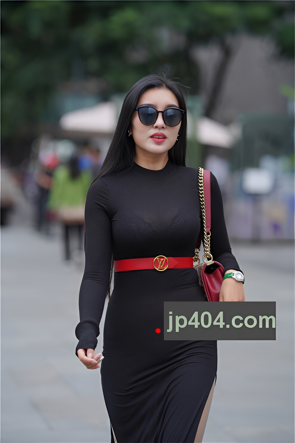 黑色紧身裙丰腴美女【套图+视频】