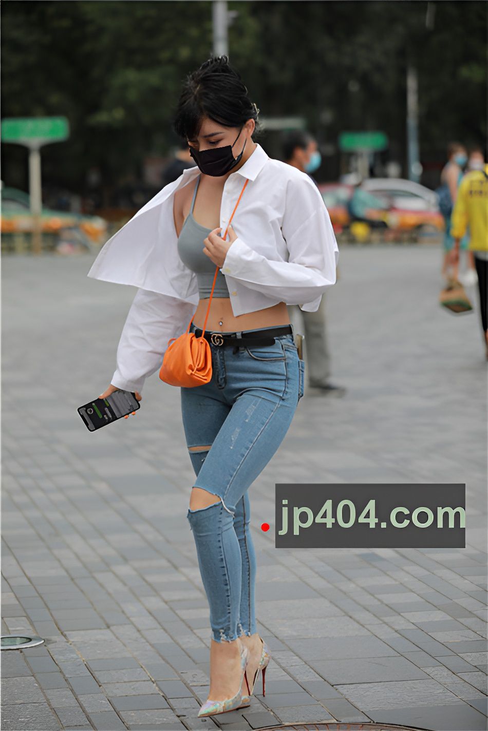 紧身蓝牛小姐姐【套图+视频】