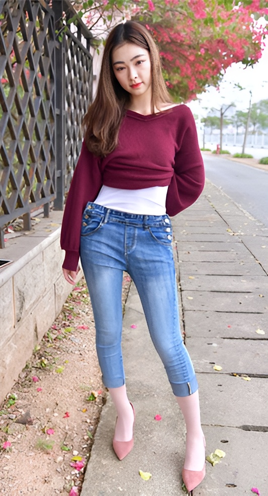 红衣牛仔女孩(288P)[3.06G/JPG]