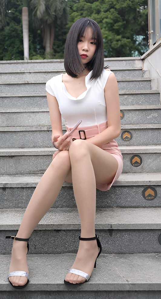 高腰粉裙女孩【套图+视频】 高腰粉裙女孩【套图+视频】