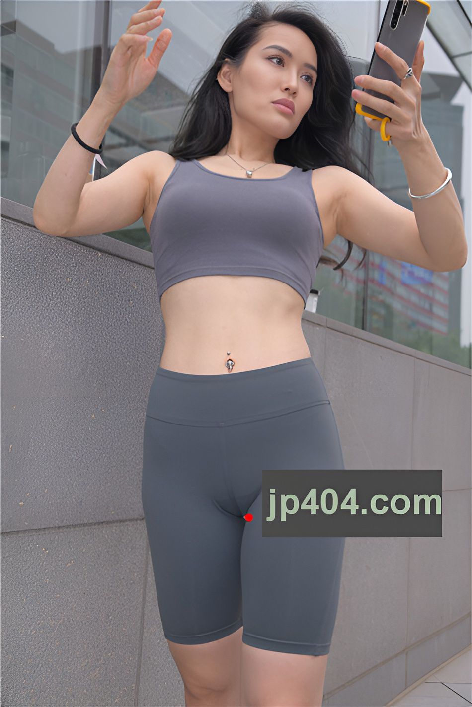 灰色紧身裤小姐姐【套图+视频】