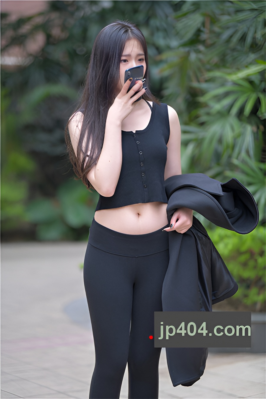 极品黑色瑜伽裤美女【套图+视频】