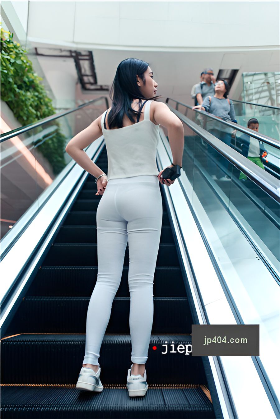 小棠紧身白裤【套图+视频】