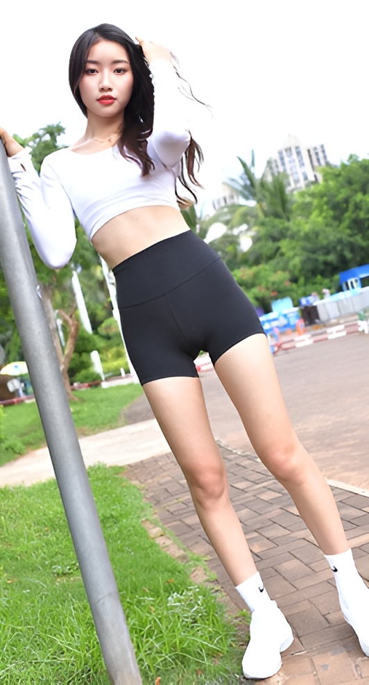 黑色紧身短裤(229P)[5.47G/JPG]