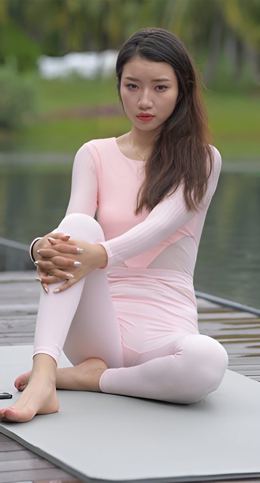 （视频一）萌萌 | 粉色连体紧身裤 [5.32G/MP4]