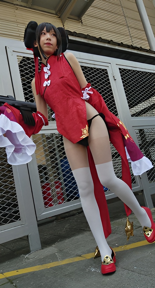 高筒白袜coplay女孩[435M/MP4]