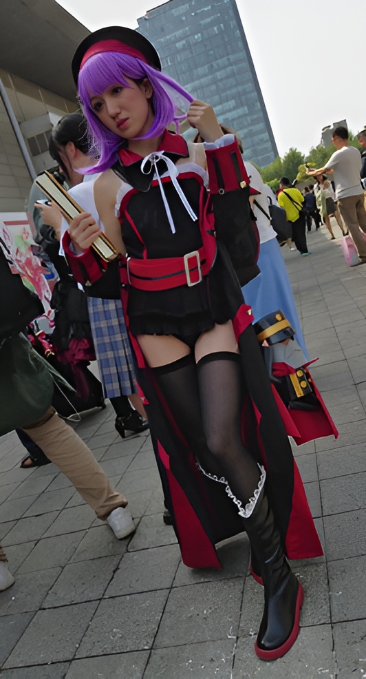 手持魔法书的cosplay美女[445M/MP4]