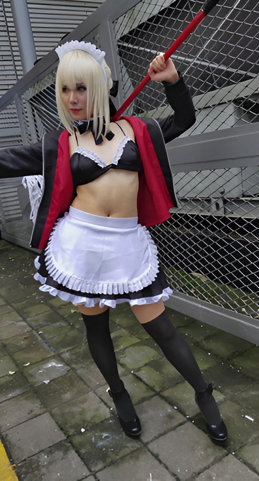 女仆装黑丝cosplay[658M/MP4]