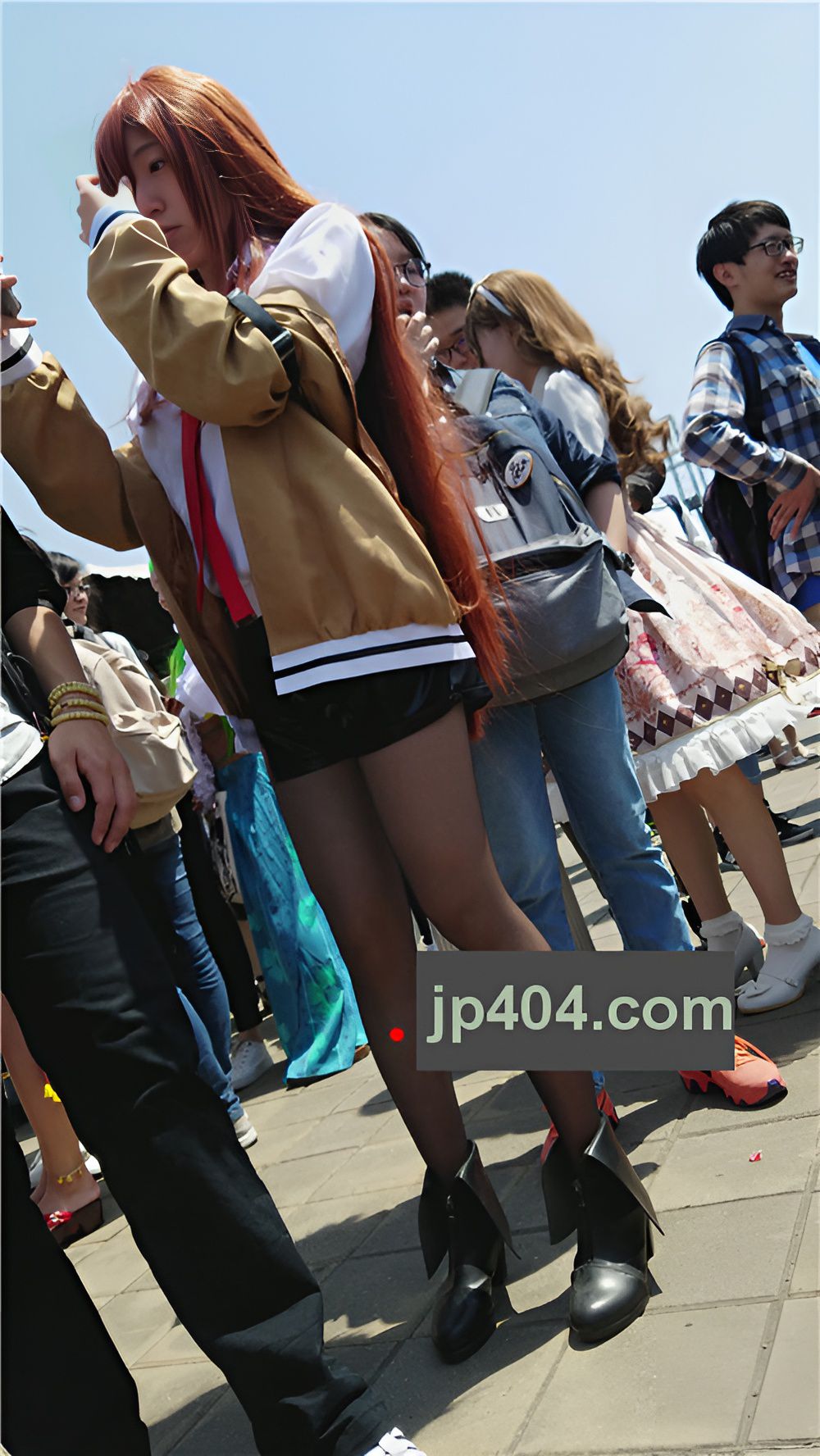 cosplay皮短裙黑丝美女[363M/MP4]