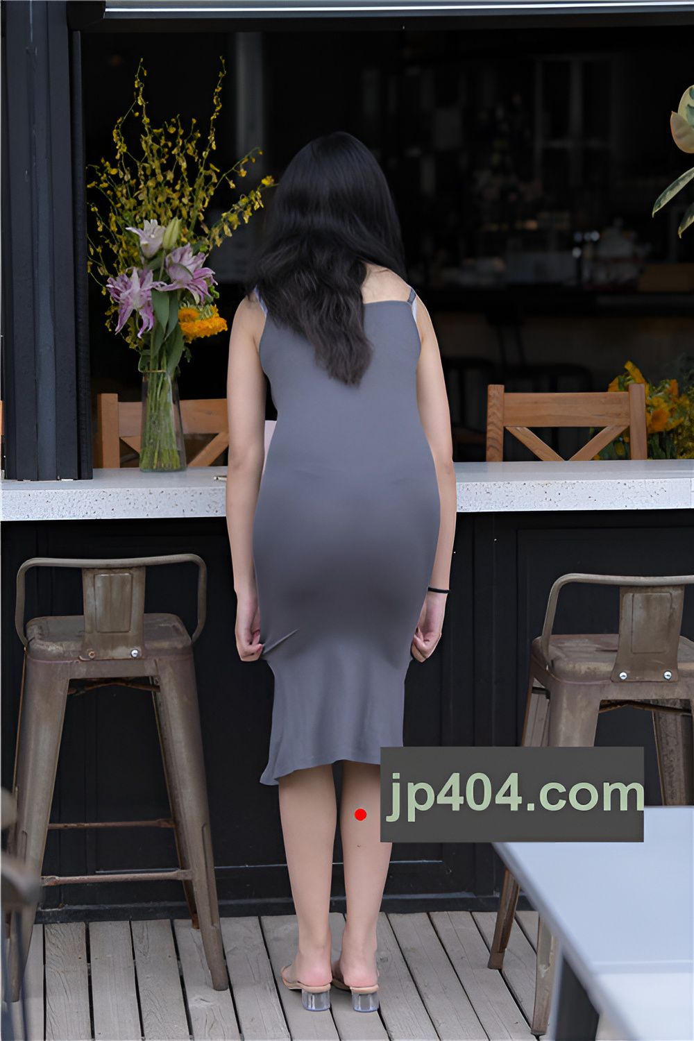 灰裙美女【套图+视频】